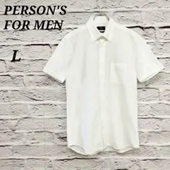 R5105 PERSON'S FOR MEN【L】 半袖シャツ ボタンダウン
