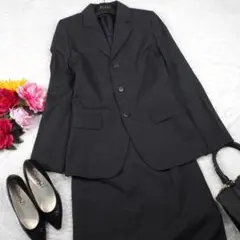 Y4467*最高級☆INEDイネド☆極上ウール☆スーツ セットアップ☆グレー 2