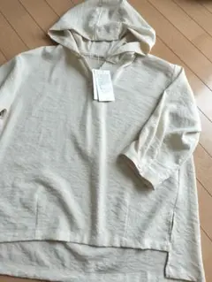 Furry rate グリーンパークス　フード付き長袖シャツ M アイボリー新品