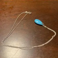 *水色の石 ネックレス*