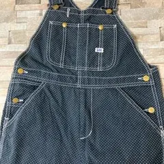 レア Lee リーデニムオーバーオールデニムサロペット ドット 水玉柄