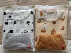 【新品】ユニクロ パジャマ 100 半袖 パンどろぼう おにぎりぼうや 2点