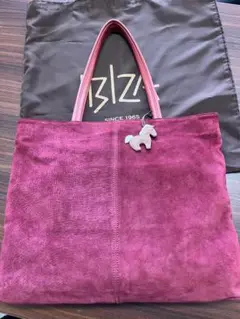 IBIZA ワインレッド スエードトートバッグ