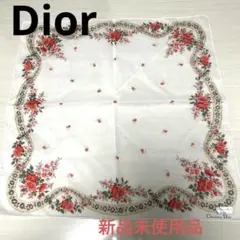 Christian Dior 花柄ハンカチ　新品未使用品　オケージョン