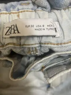 ZARA ウエストゴム スリムフィット デニムパンツ
