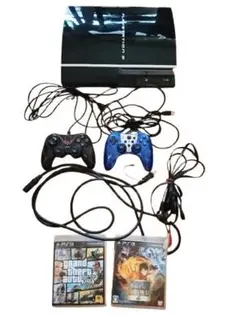 ＜すぐ遊べるセット＞ＰＳ３ 本体、 グラセフトⅤ、ワンピース、コントローラー２本