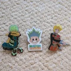 ハンターハンター ピンバッジ　ゴン　キルア　クラピカ