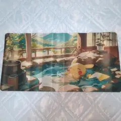 匿名配送　風呂に入るピカチュウ　プレイマット　30×60　3