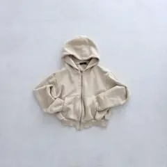 【値下げ】Ans Dotsloevner 2024SS　balloon hoodie　ショート丈ジップパーカー　スウェット グレー サイズ：表記なし (三軒茶屋店) ジップパーカー(S キナリ): トップス｜Right-on公式オンライン