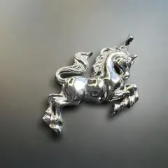 【vintage】ホース　シルバー刻印　ペンダントヘッド