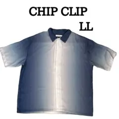【CHIP CLIP】 シャツ 半袖 LL グラデ 韓国 ストリート 体型カバー