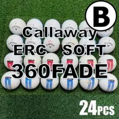【B63】キャロウェイ ERCSOFT360FADE 色混合ロストボール 24球