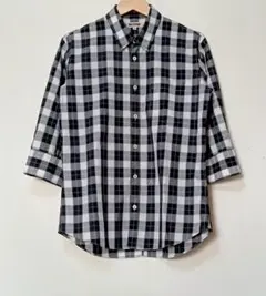 FACTOTUM ファクトタム 七分袖チェックシャツ