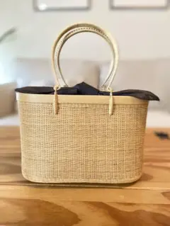 ◾️新品【タイ王室御用達】高級　プラニー工房　かごバック　着物　和装 竹◾️ ◾️新品【タイ王室御用達】高級 プラニー工房 かごバック 着物