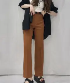 GU センタープレスストレートパンツRS Sサイズ