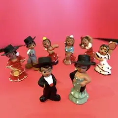 フラメンコミニチュア土人形（8体セット）