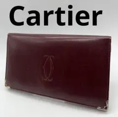 カルティエ ブランド ボルドー 長財布 がま口 お洒落 メンズ レディース