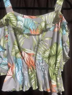【美品】avionオフショルフリルトップス