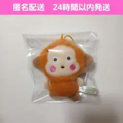 匿名配送　サンリオ ふわもこワッペンこれくしょんマスコット　おさるのもんきち