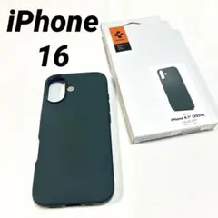 Spigen iPhone 16 ケース アビス・グリーン