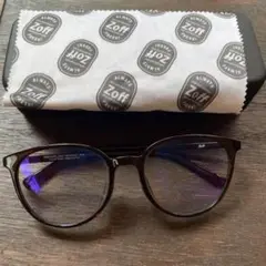 Zoff ブラックラウンドメガネ