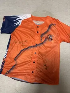 清水エスパルス　ベースボールシャツ　ユニフォーム　サイン入り