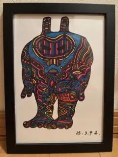 原画 手描き 高級感 一点物 『プリミティブ』