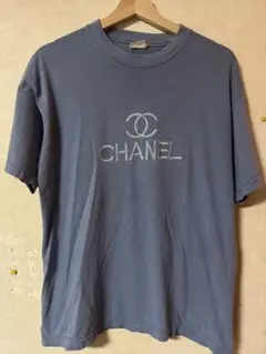 CHANEL vintegeヴィンテージ 90s ロゴ刺繍 Tシャツ