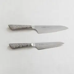 栗原はるみ複合材ぶどう柄キッチンナイフ2サイズセット