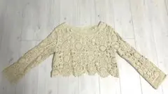 かぎ編みトップス