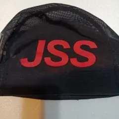 JSS　黒キャップ　Ｌサイズ　 透明ポケット付き
