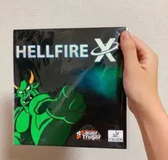 黒　OX ヘルファイアX HellFire X 卓球　粒高　ラバー　イボ T2