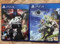 まとめ売り！PSソフト ペルソナ5 ソードアート・オンライン