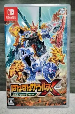 新品【switch】ほねほねザウルスX 超合体!ビルド&バトル