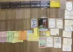 ファミコン　周辺品　カセットケース　プラケース　説明書　保証書　ハガキ　色々