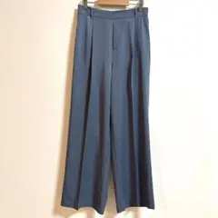 新品タグなし✨ Pierrot センタープレスタックパンツ　ブルー　M 無地