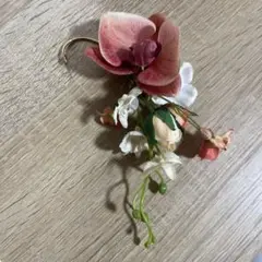 フラワーイヤーカフ♡ブライダル♡ウェディング♡ヘアパーツ4点付き