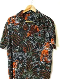 FOREVER 21 トラ柄 アロハシャツ M