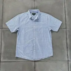 00s eddie bauer 半袖　短丈　チェックシャツ　city box