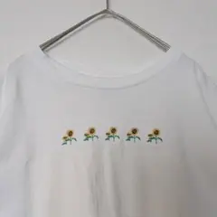 90s USA製　向日葵　Tシャツ シングルステッチ　L.