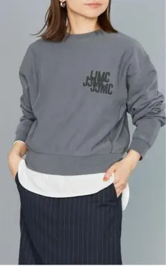 美品 BABYLONE バビロン スウェット SWEAT チャコールグレー 美品 BABYLONE バビロン スウェット SWEAT チャコールグレー