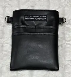ナースポーチ・オーガナイザー（ハンドメイド） 合皮・黒