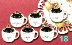 黒猫　チャーム　５個