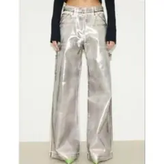 【美品】THROW SHINY L／W SUPPLE WORK PT-Edデニム