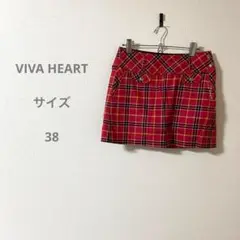 JIVA HART ビバハート 赤黒チェックスカート