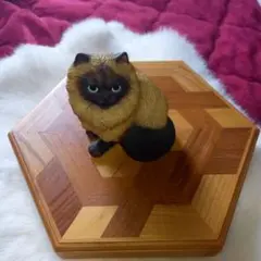 ドマン　陶器　猫　ネコ　ラグドール　ヒマラヤン　オブジェ　hk