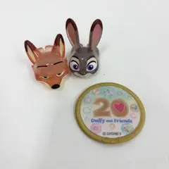 ディズニーキャラクターファッションリング ロイヤルクリア　ニック　ジュディ