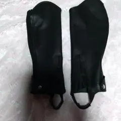レザー ロングチャップス 黒