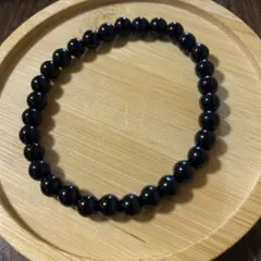 テクタイト　6ミリ　天然石ブレスレット