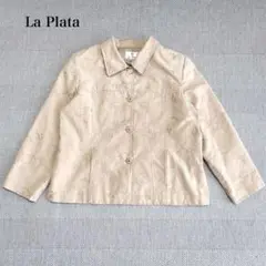 刺繍ジャケット(15ABR)花柄　個性派　大きいサイズ　オフィスカジュアル　大人